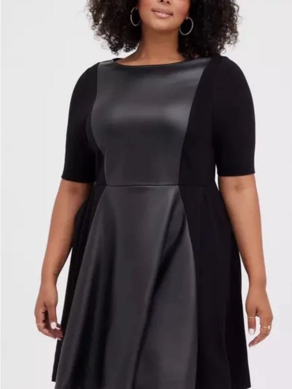 Torrid Skater Dress Faux Leather - Size 2